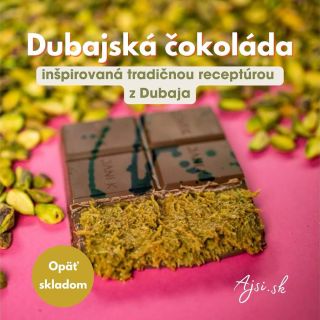 Dubajská Čokoláda vyrobená podľa tradičnej receptúry. 😍 #dubajskacokolada